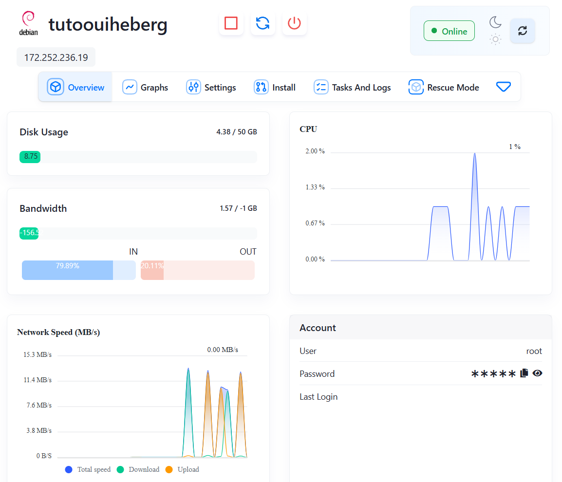 Serveur VPS Stockage image