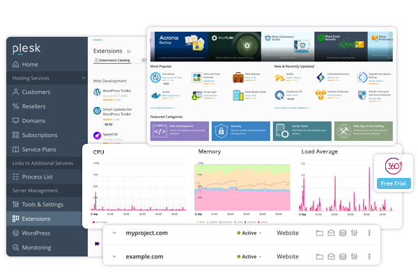 Plesk Screenshot extensions